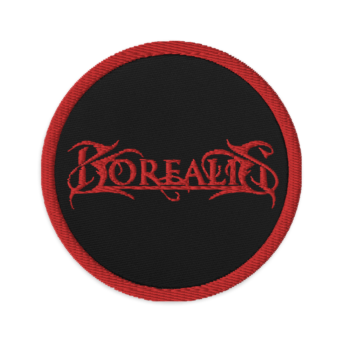Borealis Embroidered Patch - Red