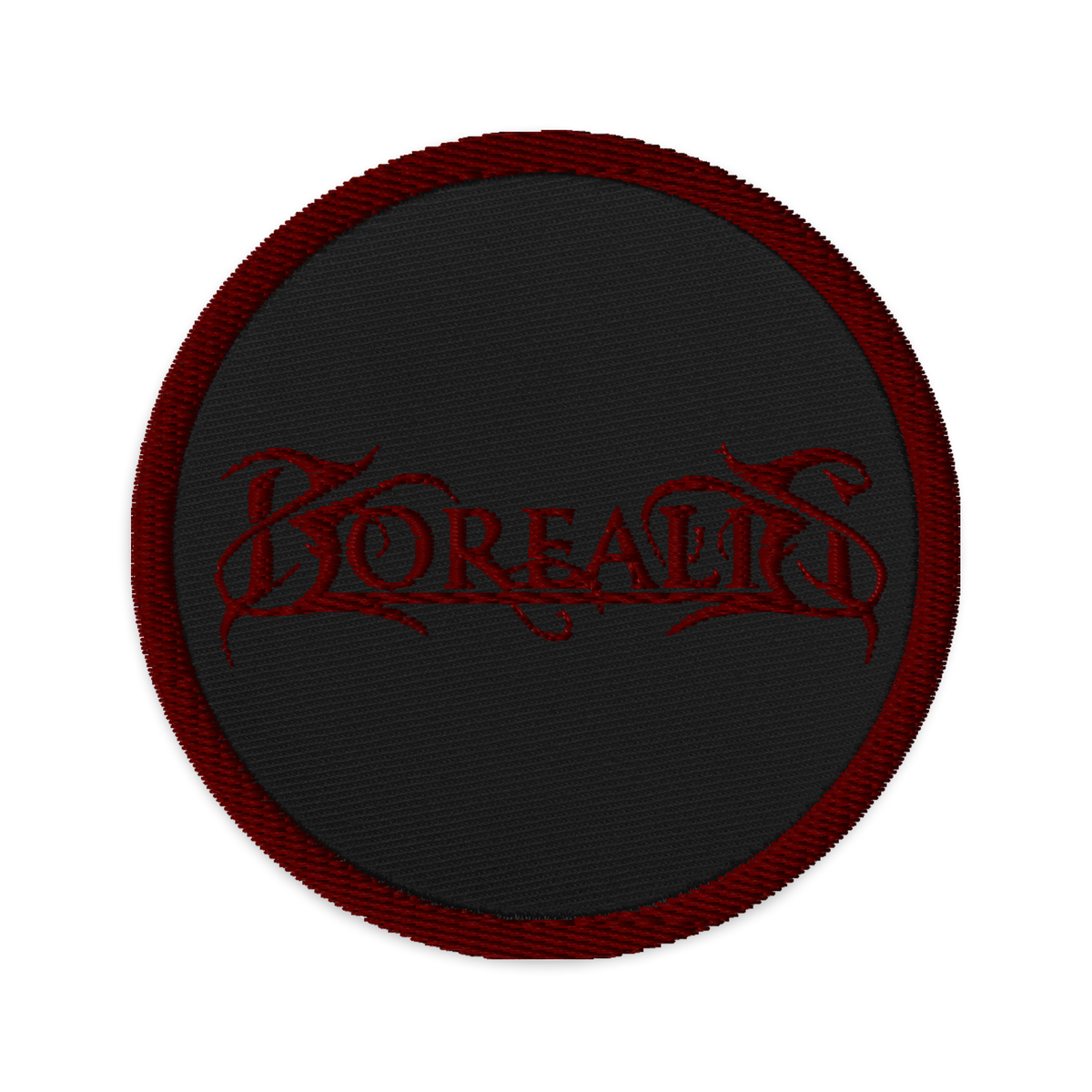 Borealis Embroidered Patch - Maroon
