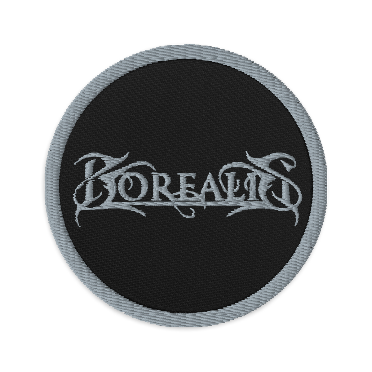 Borealis Embroidered Patch - Grey