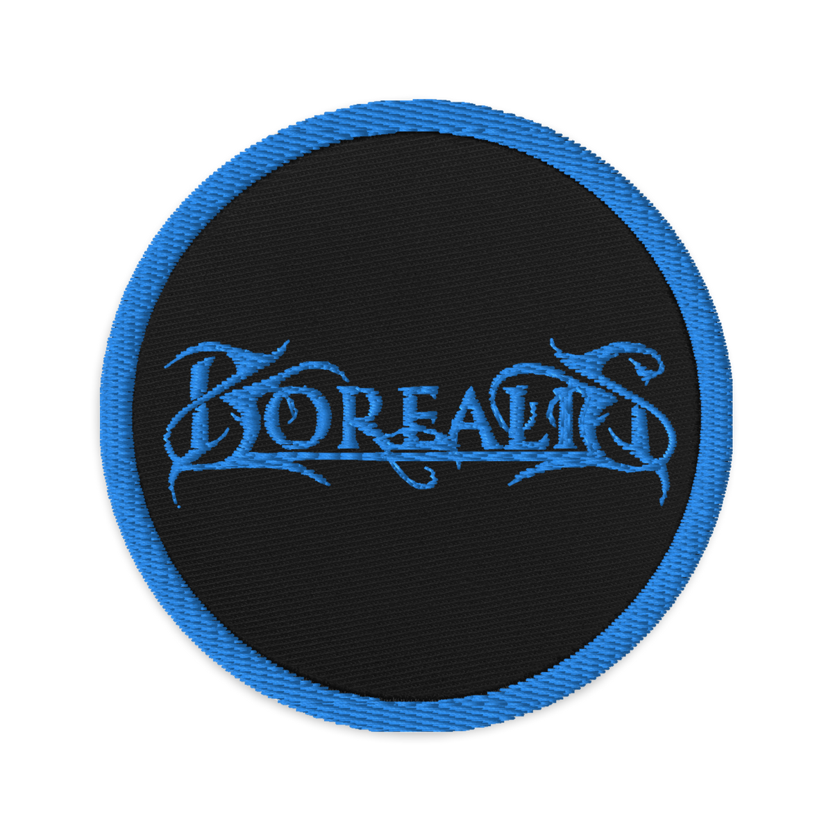 Borealis Embroidered Patch - Aqua Blue