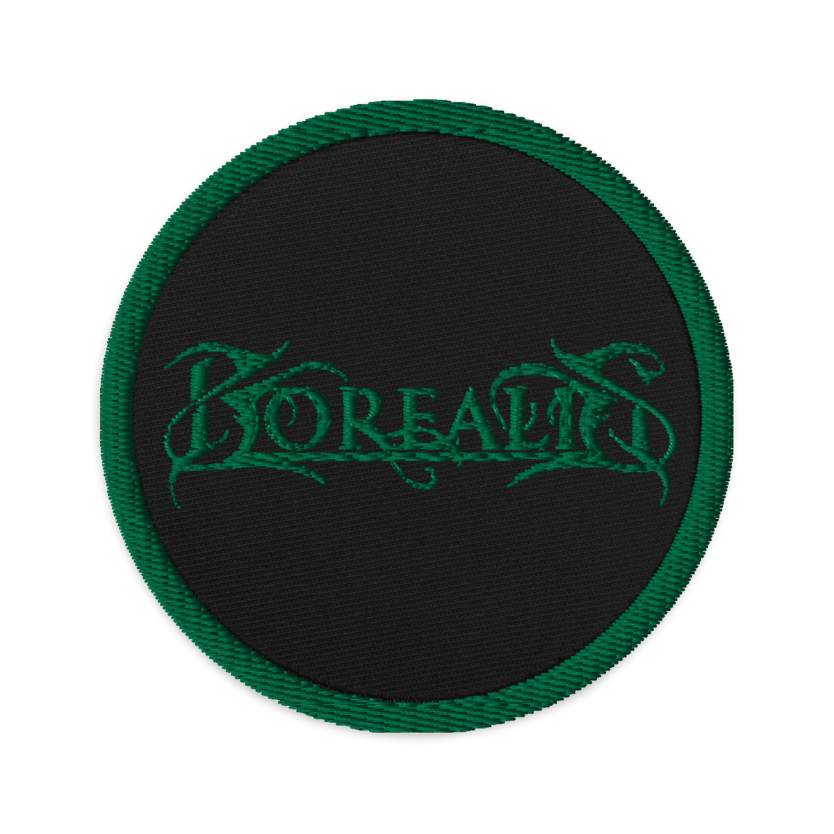 Borealis Embroidered Patch - Kelly Green