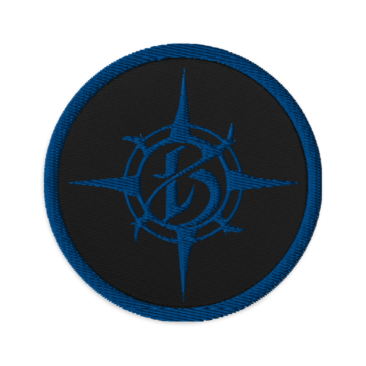 Borealis Compass Logo Embroidered Patch - Royal Blue