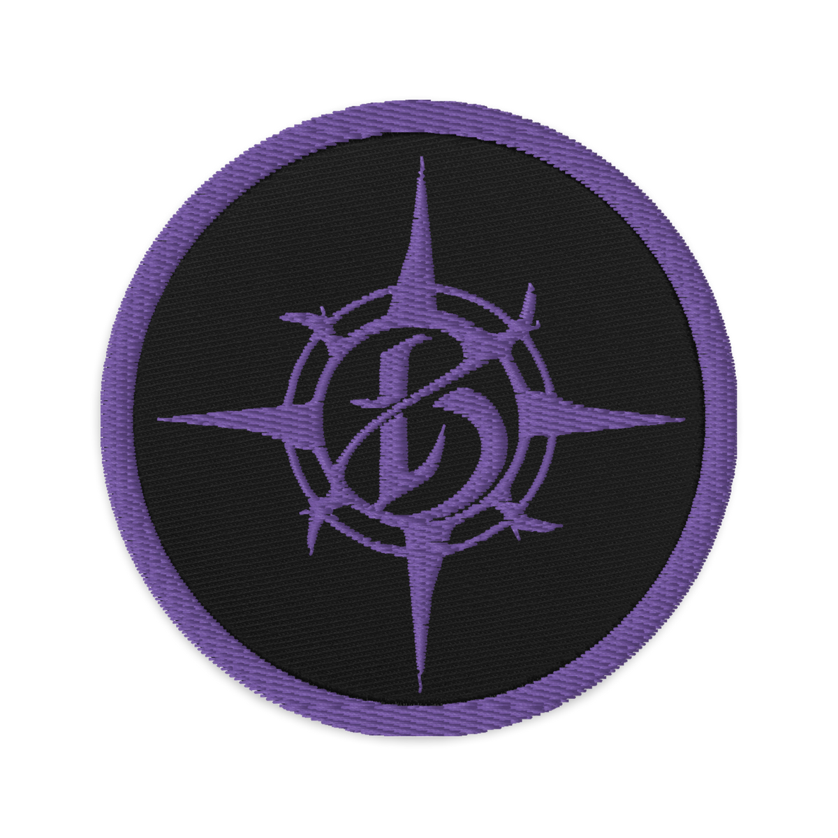 Borealis Compass Logo Embroidered Patch - Purple
