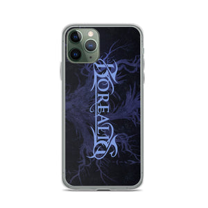 Phone Case - iPhone - Borealis Logo and Dead Tree - Blue Theme