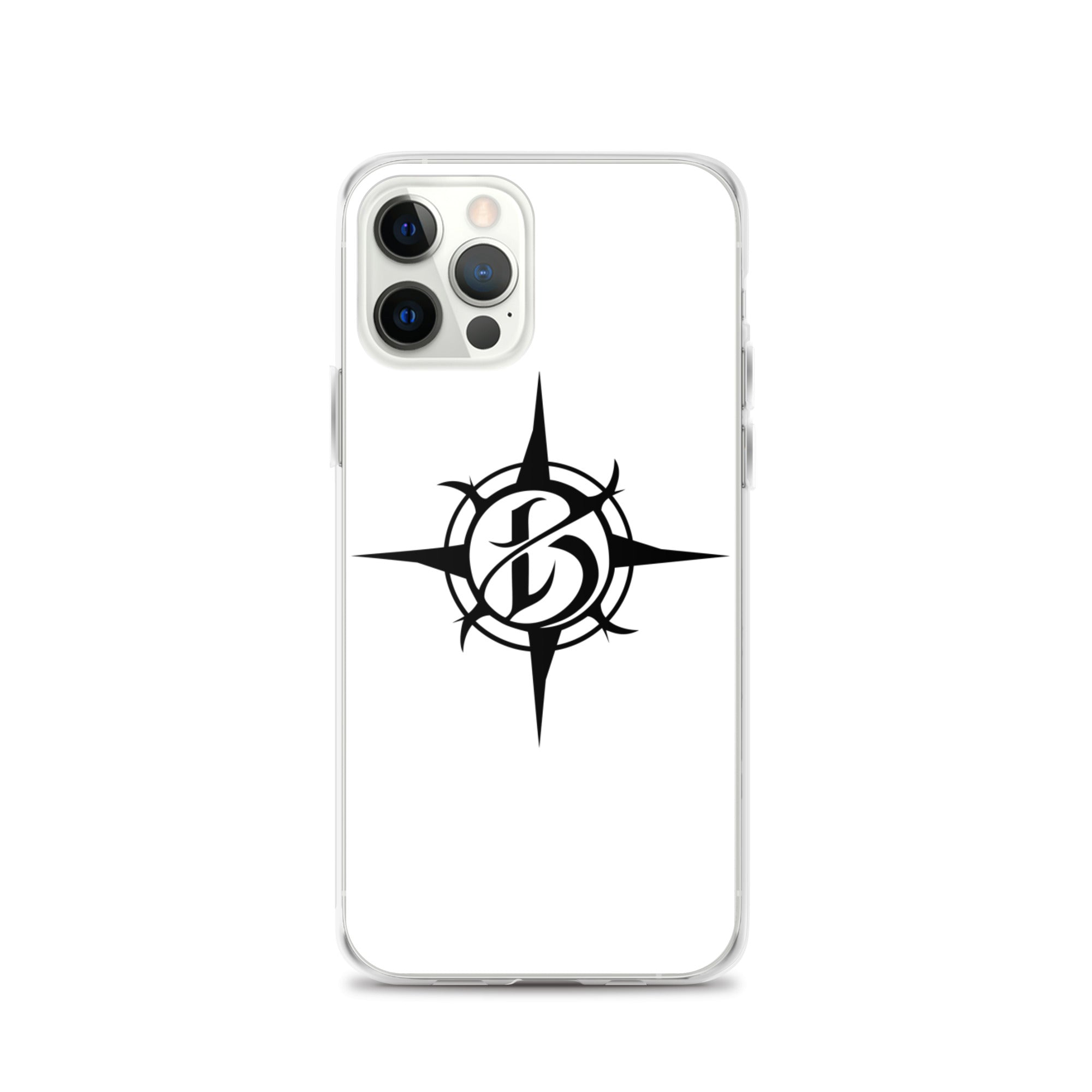 Phone Case - iPhone - Borealis Compass Logo - White