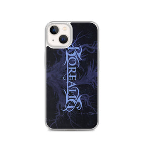 Phone Case - iPhone - Borealis Logo and Dead Tree - Blue Theme