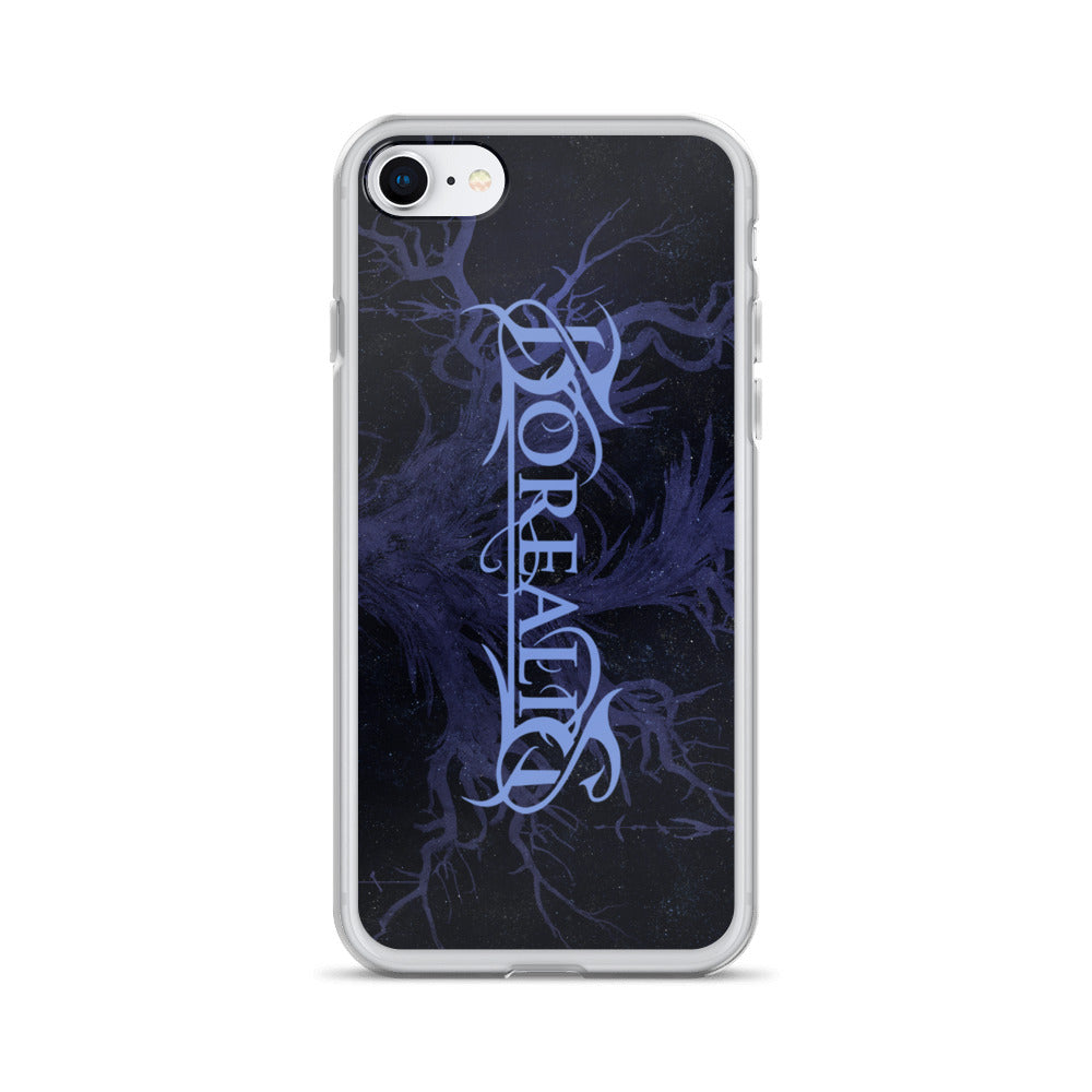 iPhone Case - Blue Borealis Logo and 'Dead Tree' - Borealis Metal